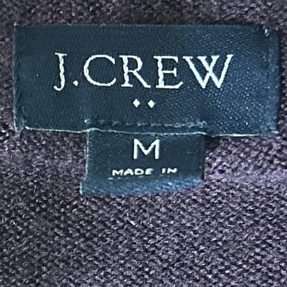 J.Crew Merino Wool Blend Long Sleeve Crewneck Sweater Plum Purple Size Medium